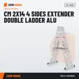 Acme CM-TA004 2x14 Double Extension Ladder - 1
