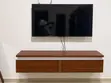 White and Brown TV Unit Console - 2