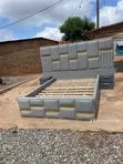 Affordable Design Double Bed with Two Side Drawers - 1