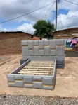 Affordable Design Double Bed with Two Side Drawers - 2