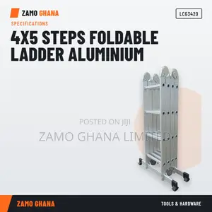 Tera 4x5 Steps Foldable Aluminium Ladder - LCG3420
