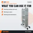Tera 4x5 Steps Foldable Aluminium Ladder - LCG3420 - 2