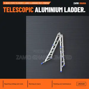 5+5(x2) Steps Aluminium Telescopic Ladder