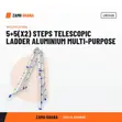 5+5(x2) Steps Aluminium Telescopic Ladder - 2