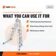 5+5(x2) Steps Aluminium Telescopic Ladder - 3