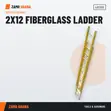 Tera 2x12 Fiberglass Ladder - LZF2112 - 2