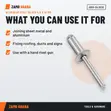 Aluminium Rivet Silver 4.8 x 10mm - 2