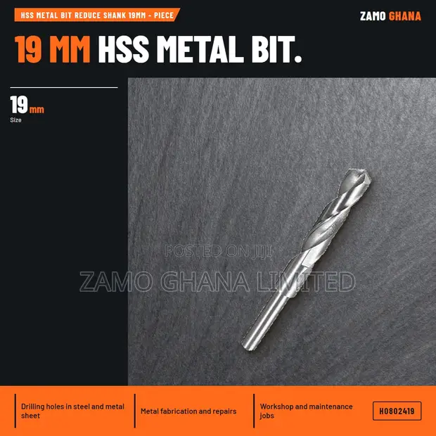 HSS Metal Bit Reduce Shank 19mm - 1
