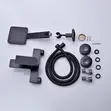 Modern Matte Black 2-in-1 Shower Set - 2
