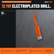 Hunter Electro Plated Drill Bit 12mm Orange - 1