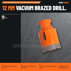 Shank Vacuum Brazed Drill Bit M14 12mm Orange