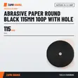 SAITDISC Abrasive Paper Round Black 115mm 100P With Hole - 2