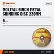 Molital 9" Metal Grinding Disc 230mm - SF230X7 - 2