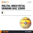 Molital 9" Metal Grinding Disc 230mm - SF230X7 - 3