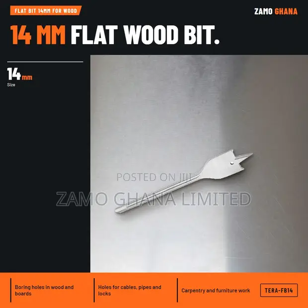 Tera Flat Bit 14mm for Wood - 1