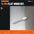 Tera Flat Bit 14mm for Wood - 1
