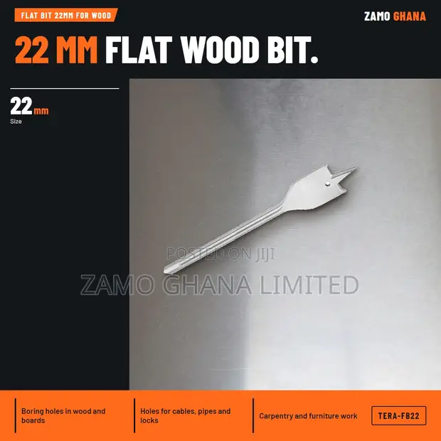 Tera Flat Bit 22mm for Wood - 1