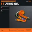 Cargo Lashing Container Belt 3" x 8T x 10M - 1