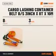 Cargo Lashing Container Belt 3" x 8T x 10M - 2
