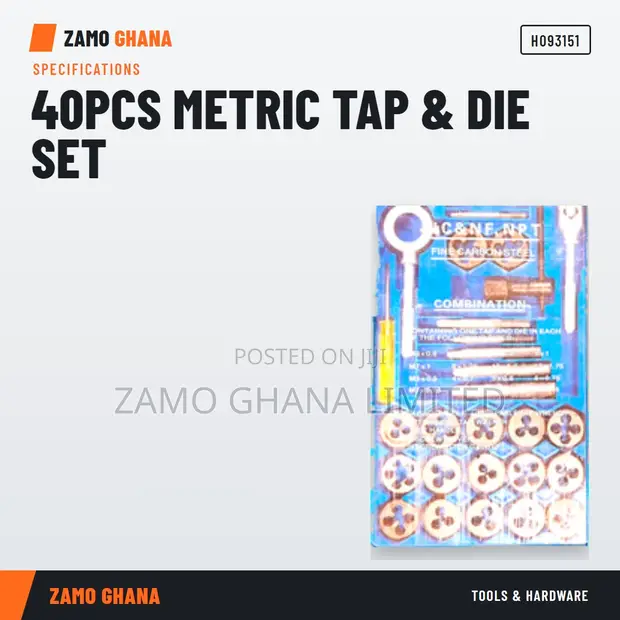 40Pcs Metric Tap & Die Set - H093151 - 1