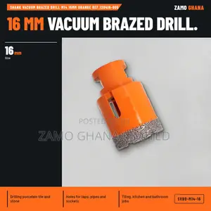 Shank Vacuum Brazed Drill M14 16mm Orange