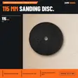 SAITDISC Round Abrasive Paper, 115mm, 60 Grit, Black - 1