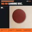 SAIT Abrasive Paper Round Red Vel-Ae 180mm 60P - 1