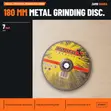 Molital 7" Metal Grinding Disc 180mm - 1