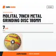 Molital 7" Metal Grinding Disc 180mm - 2