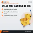 Topmop 36L Single Mop Trolley Side Press Yellow - 3