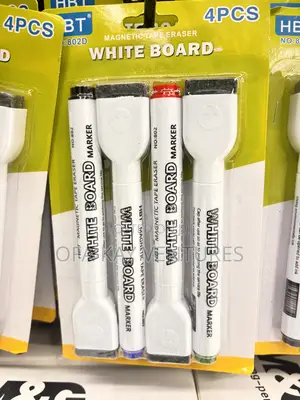 White Board Markers with Magnetic Brush (Set of 4)