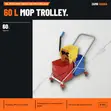 Topmop 60L Double Mop Trolley Side Press Red-Blue - B-043 - 1