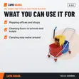 Topmop 60L Double Mop Trolley Side Press Red-Blue - B-043 - 3