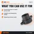 Honday 3 Inch Plastic Outlet Joint (Thread + Outlet + Seal) - 3