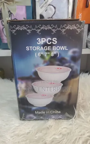 3pcs Ceramic Storage Bowls (6" 7" 8")