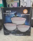 3pcs Ceramic Storage Bowls (6" 7" 8") - 2