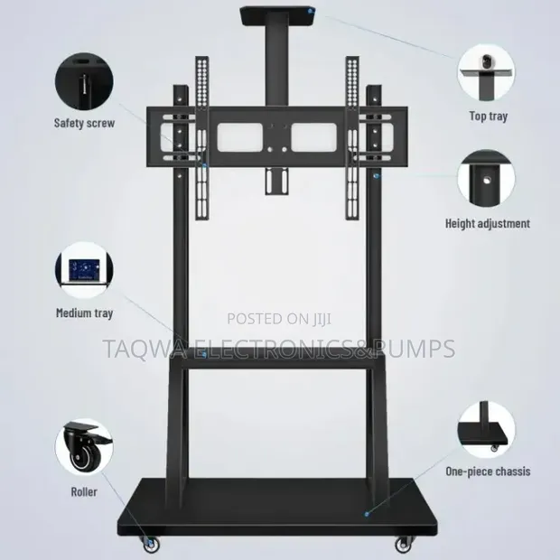 Premium Universal Mobile TV Stand (32-75 Inches) - 1