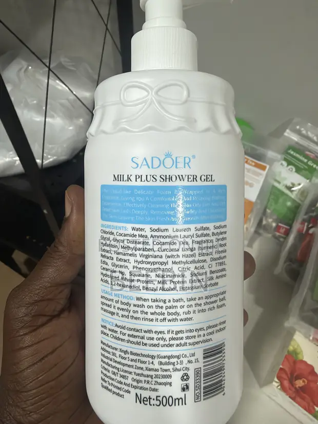 Original Sadoer Ceramide Milk Whitening Shower Gel - 500ml - 1