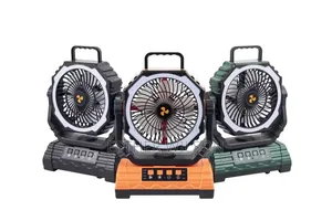3-in-1 Rechargeable Fan with Light and Power Bank
