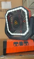 3-in-1 Rechargeable Fan with Light and Power Bank - 3