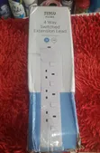 Tesco Home 4-Way Switched Extension Lead, 1M - 2