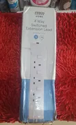Tesco Home 4-Way Switched Extension Lead, 1M - 3