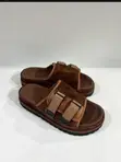 Brown Suede Zara Men's Casual Slippers - 2