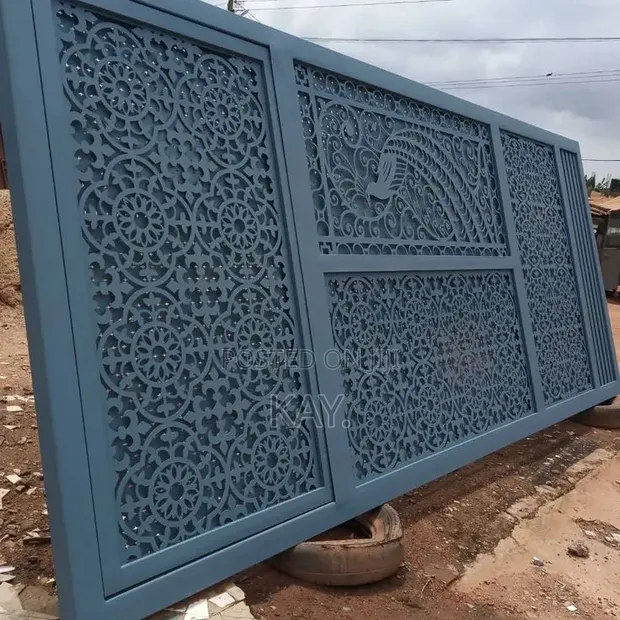 KA Laser Cut Design Gates - Galvanized Steel Security - 1