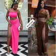 Classy 2-Piece Beachwear: Tie Skirt and Top - 2