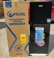 Pearl PF-216TBG-5E Black Mirror Fridge - 1