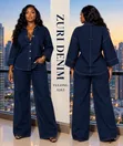 Luxury Ladies Jeans - Wide Leg, High Rise, Size 4XL - 2