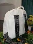 Girls Backpack - White Genuine Leather - 2