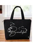 Everyday Noir Set: Tote Bag, Pouch & Scrunchie - 2