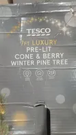 7ft Luxury Pre-Lit Winter Pine Tree with Cones & Berries - 3